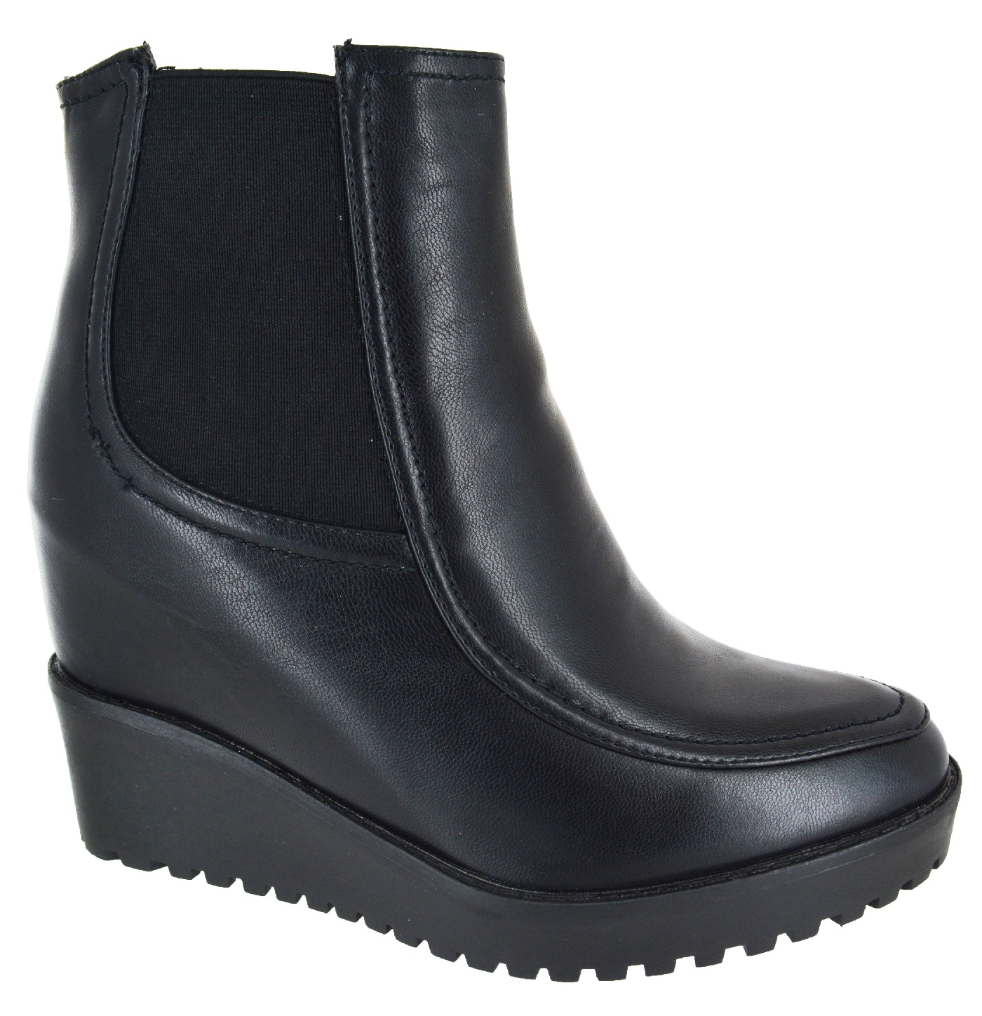 black womens wedge boots